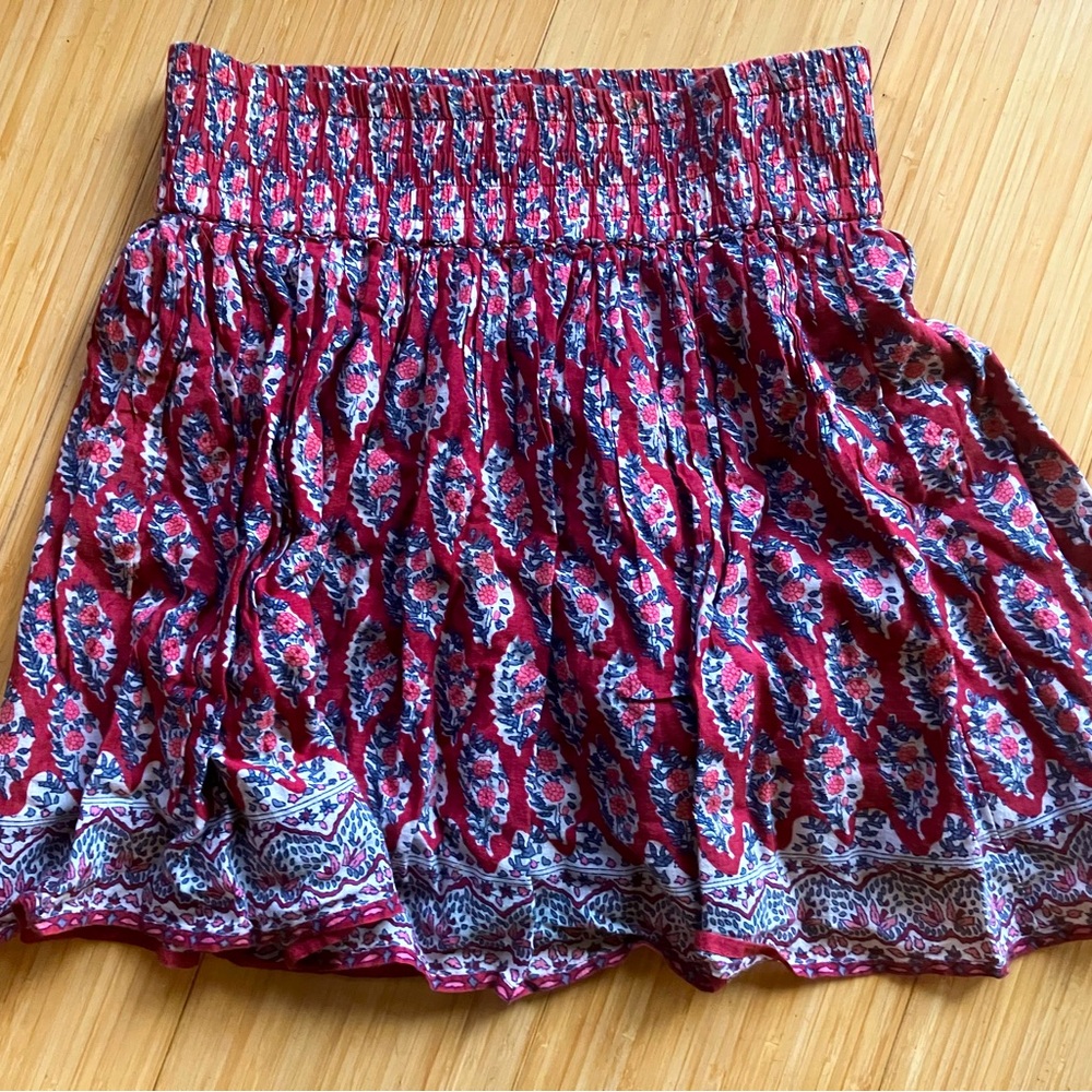 American Eagle boho short skirt, lined, size S women’s